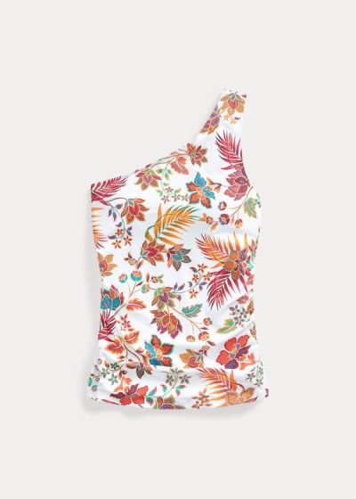 Tankini Ralph Lauren Mujer Multicolor - Floral One-Shoulder - GSVRO8065